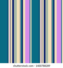 Abstract colorful striped pattern for print (textile, wrapping, wallpaper). Seamless geometric background. EPS10 vector