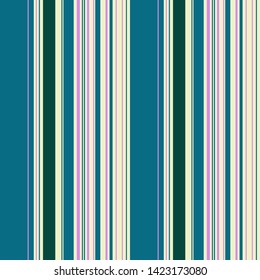 Abstract colorful striped pattern for print (textile, wrapping, wallpaper). Seamless geometric background. EPS10 vector