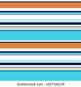 Abstract colorful striped pattern for print (textile, wrapping, wallpaper). Seamless geometric background. EPS10 vector