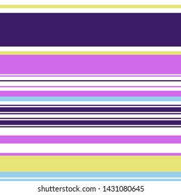 Abstract colorful striped pattern for print (textile, wrapping, wallpaper). Seamless geometric background. EPS10 vector