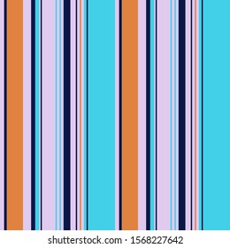 Abstract colorful striped pattern for print (textile, wrapping, wallpaper). Seamless geometric background. EPS10 vector
