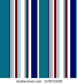 Abstract colorful striped pattern for print (textile, wrapping, wallpaper). Seamless geometric background. EPS10 vector