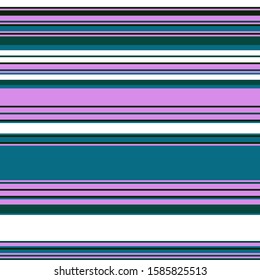 Abstract colorful striped pattern for print (textile, wrapping, wallpaper). Seamless geometric background. EPS10 vector