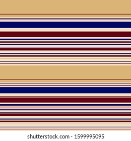 Abstract colorful striped pattern for print (textile, wrapping, wallpaper). Seamless geometric background. EPS10 vector
