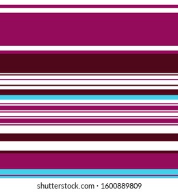 Abstract colorful striped pattern for print (textile, wrapping, wallpaper). Seamless geometric background. EPS10 vector