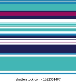 Abstract colorful striped pattern for print (textile, wrapping, wallpaper). Seamless geometric background. EPS10 vector