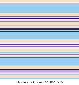 Abstract colorful striped pattern for print (textile, wrapping, wallpaper). Seamless geometric background. EPS10 vector