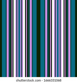Abstract colorful striped pattern for print (textile, wrapping, wallpaper). Seamless geometric background. EPS10 vector