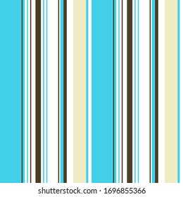Abstract colorful striped pattern for print (textile, wrapping, wallpaper). Seamless geometric background. EPS10 vector