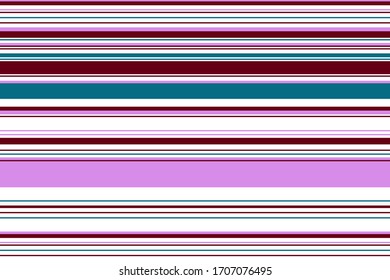 Abstract colorful striped pattern for print (textile, wrapping, wallpaper). Seamless geometric background. EPS10 vector
