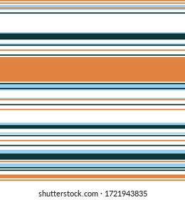Abstract colorful striped pattern for print (textile, wrapping, wallpaper). Seamless geometric background. EPS10 vector