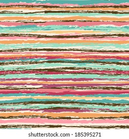 Abstract colorful striped seamless pattern