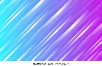 Abstract colorful striped vector background with purple and blue three dimensional shapes. Colored gradient texture for cover, flyer, banner or website.