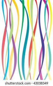 Abstract colorful stripes background Vector. Raster also available.