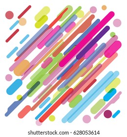 Abstract colorful stripes background, vector illustration