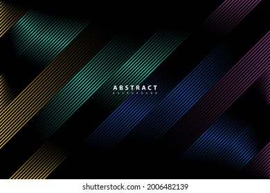 Abstract colorful stripes halftone gradients background. Vector illustration