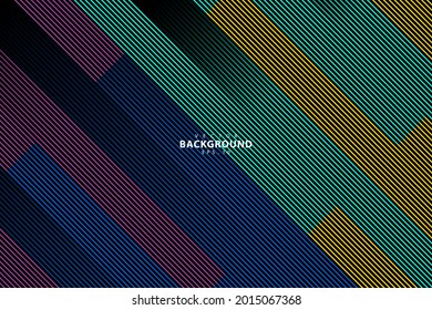 Abstract colorful stripes halftone gradients background. Vector illustration