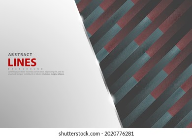 Abstract colorful stripes halftone gradients background. Vector illustration