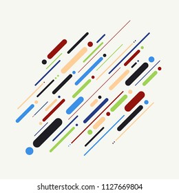 Abstract of colorful stripes line pattern background, illustration vector eps10