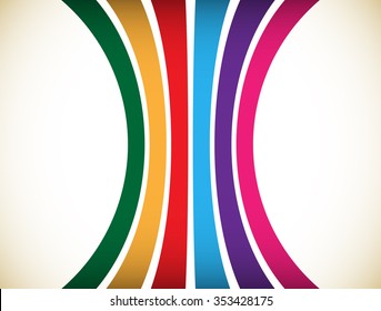 Abstract colorful stripes, lines element. Vector illustration.