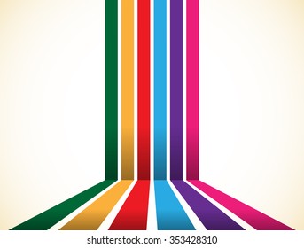 Abstract colorful stripes, lines element. Vector illustration.