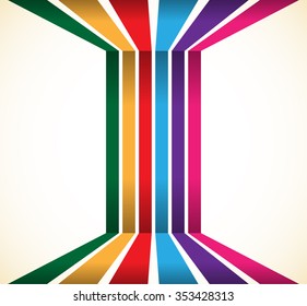 Abstract colorful stripes, lines element. Vector illustration.