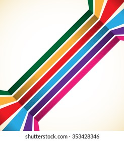 Abstract colorful stripes, lines element. Vector illustration.