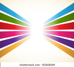 Abstract colorful stripes, lines element. Vector illustration.