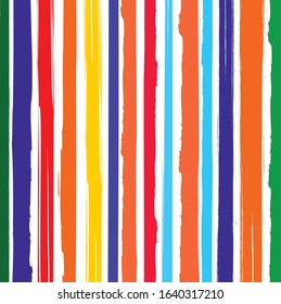 Abstract colorful  stripes pattern background. colorful  paint brush and strokes with vertical lines pattern background. simple pattern with stripes background