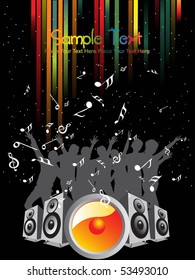 abstract colorful stripes pattern musical background