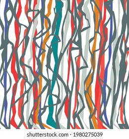 abstract colorful stripes seamless pattern vector illustration 