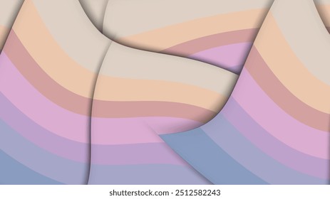 Abstract Colorful Stripes in Soft Pastel Shades