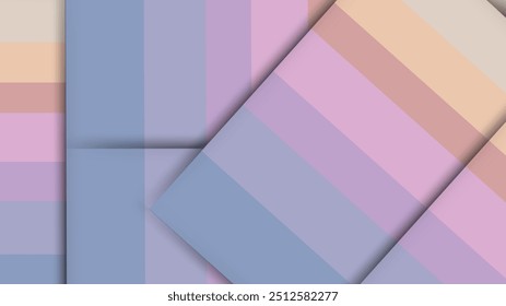 Abstract Colorful Stripes in Soft Pastel Shades