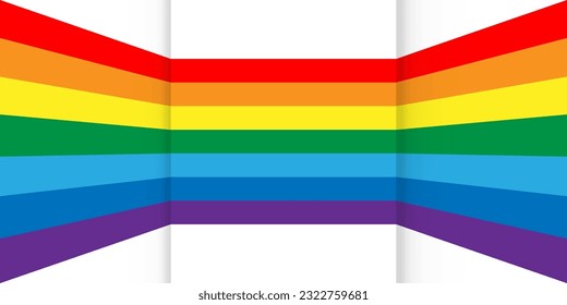 Abstract colorful stripes. Vector illustration. stock image.