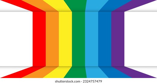 Abstract colorful stripes. Vector illustration. stock image.