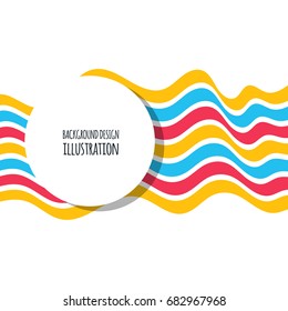 Abstract colorful strips line background. Vector illustration.