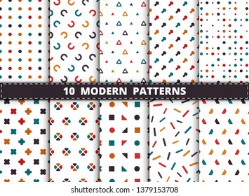 Abstract colorful style modern geometric pattern background. Decorating for style of geometrical design artwork, ad, wrapping, print. illustration vector eps10