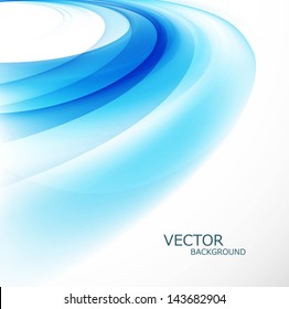 abstract colorful stylish blue circle wave design vector illustration