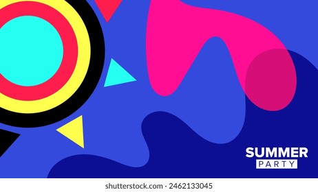 abstract colorful summer background theme. vector illustration. hd layout, brochure, banner, poster, greeting template design