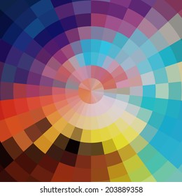 Abstract colorful summer mosaic festive  vector background