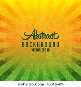 Abstract colorful sunburst background. Vector and illustration
