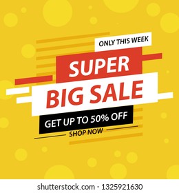 Abstract colorful super sale modern background. Vector Illustration