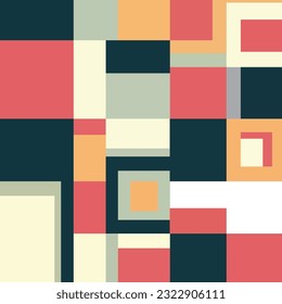 Resumen de diseño de fondo cuadrado surrealismo colorante, editable, 