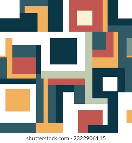 Abstract colorful surrealism square pattern background design, editable , 