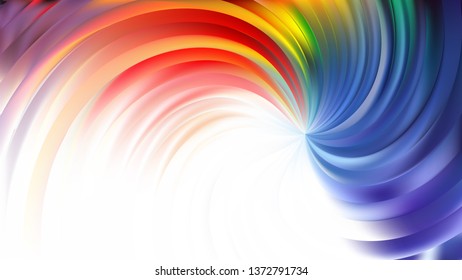Abstract Colorful Swirl Background Vector Image