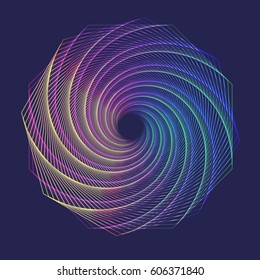 Abstract colorful swirl background. Vector illustration.