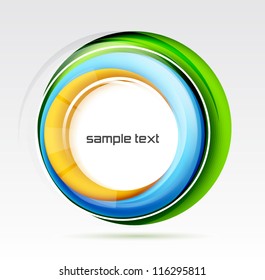 Abstract colorful swirl design