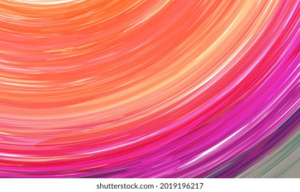 Abstract colorful swirl shape background. Colored scribbles background. Abstract vector texture with randomly spaced lines. Rainbow messy stripes in random colors and patterns. Vector illustration