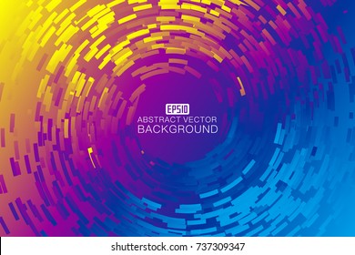 Abstract colorful swirl shape illustration, design element.