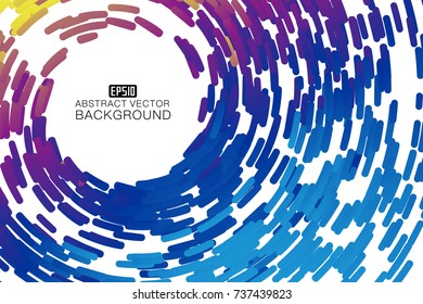 Abstract colorful swirl shape illustration, design element.